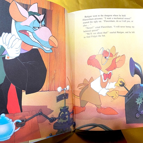 WALT DISNEY THE GREAT MOUSE DETECTIVE VTG 1987 COLLECTIBLE HARDCOVER BOOK 95p. - Picture 14 of 16